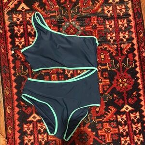 Younique Blue and Green Bikini Swimwear